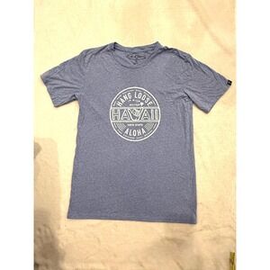Island‎ Crew Hawaii Hang Loose Aloha Graphic T-Shirt Blue Heather XXL Mens
